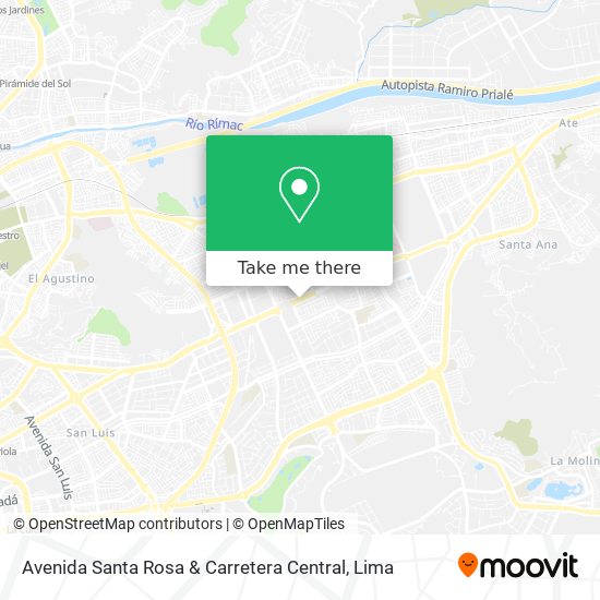 Avenida Santa Rosa & Carretera Central map