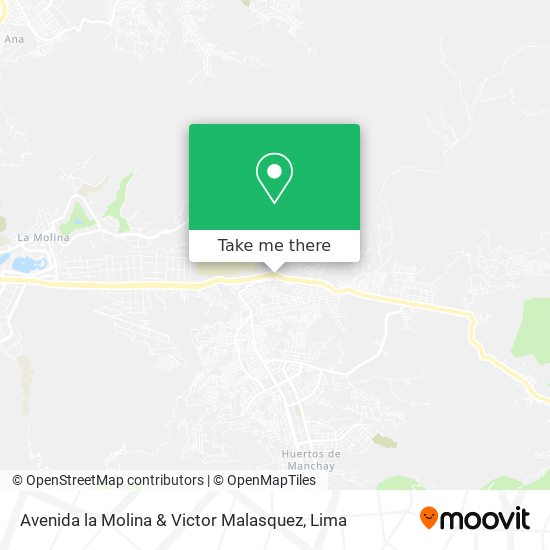 Avenida la Molina & Victor Malasquez map