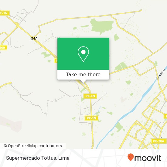Supermercado Tottus map