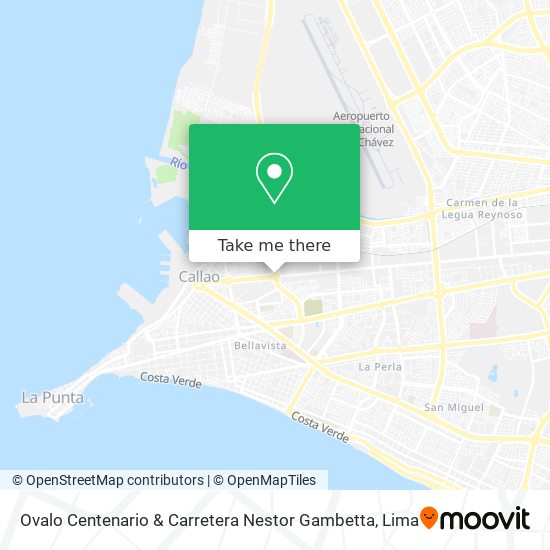 Ovalo Centenario & Carretera Nestor Gambetta map
