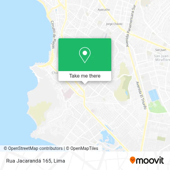 Rua Jacarandá 165 map