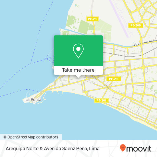 Arequipa Norte & Avenida Saenz Peña map