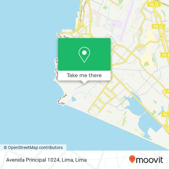 Avenida Principal 1024, Lima map