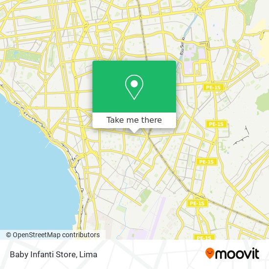 Mapa de Baby Infanti Store