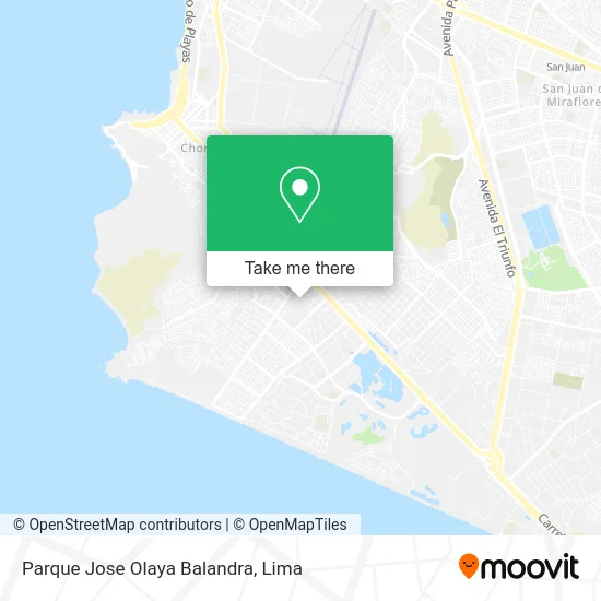 Parque Jose Olaya Balandra map