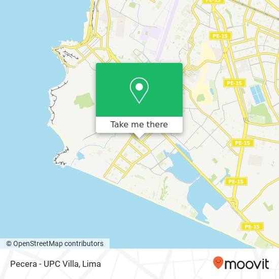 Pecera - UPC Villa map