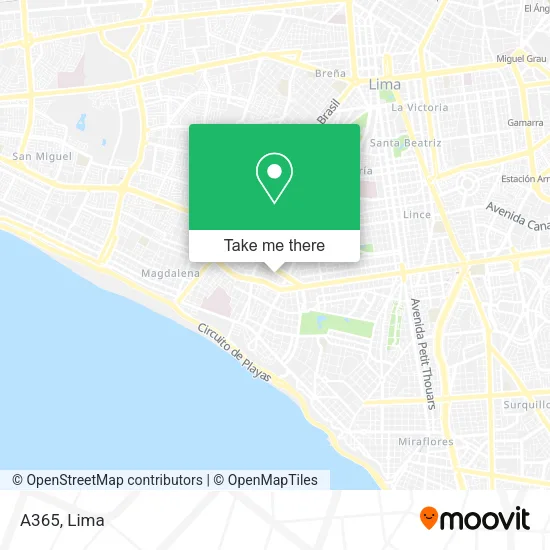 Mapa de A365