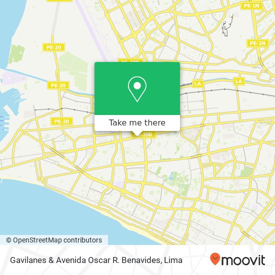 Gavilanes & Avenida Oscar R. Benavides map