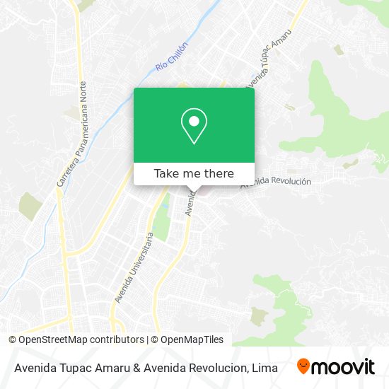 Mapa de Avenida Tupac Amaru & Avenida Revolucion