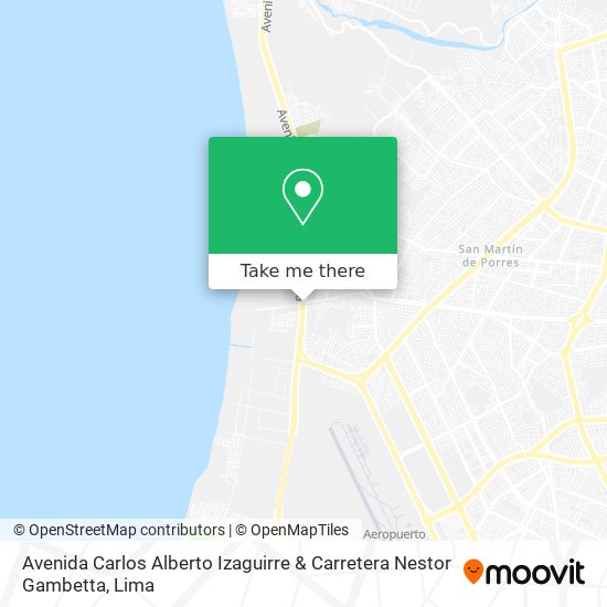 Avenida Carlos Alberto Izaguirre & Carretera Nestor Gambetta map