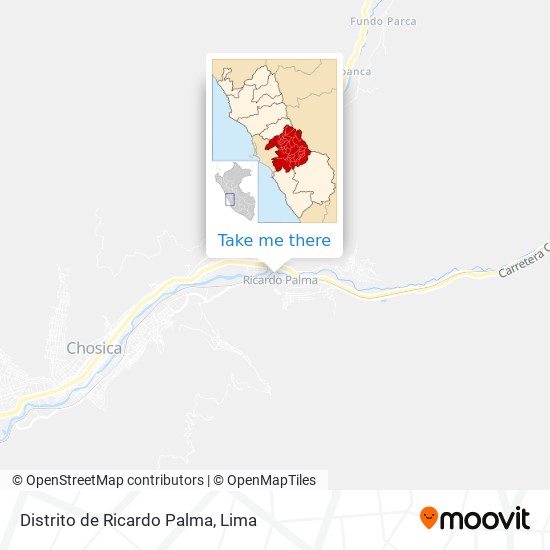 Distrito de Ricardo Palma map