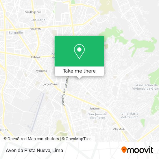 Mapa de Avenida Pista Nueva