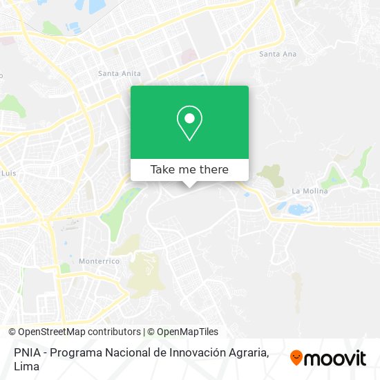 PNIA - Programa Nacional de Innovación Agraria map