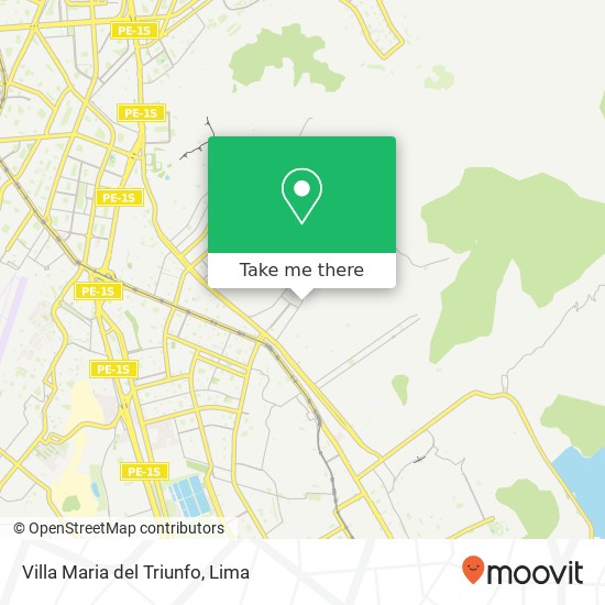 Villa Maria del Triunfo map