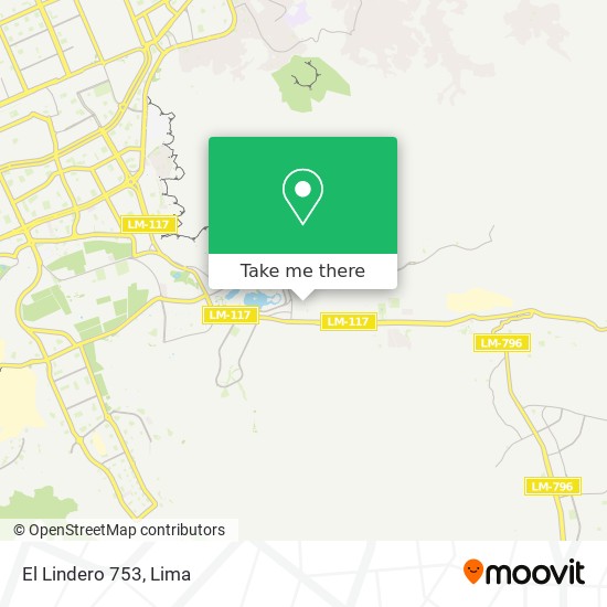 El Lindero 753 map