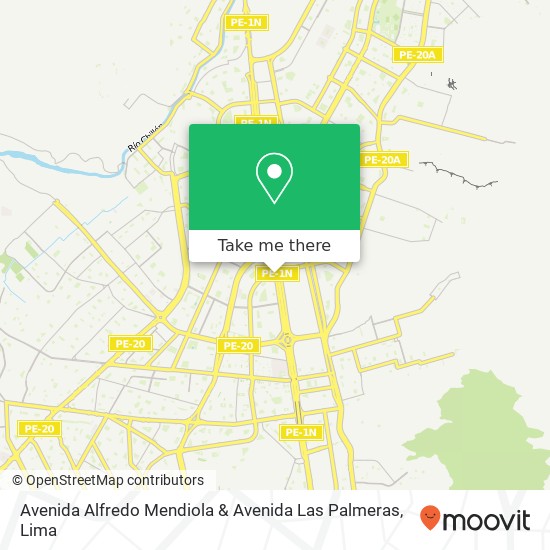 Avenida Alfredo Mendiola & Avenida Las Palmeras map