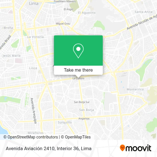 Avenida Aviación 2410, Interior 36 map