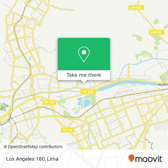 Los Angeles 180 map