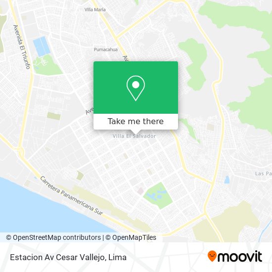 Estacion Av Cesar Vallejo map