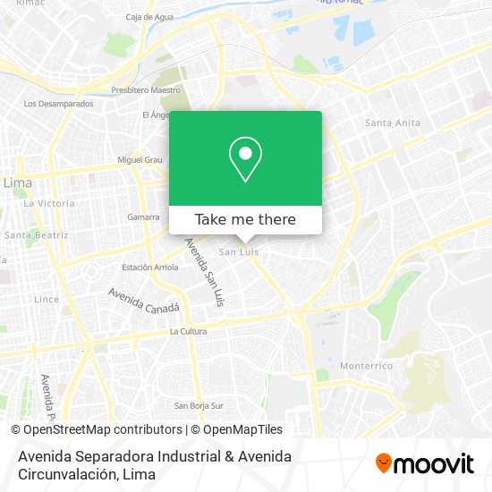 Avenida Separadora Industrial & Avenida Circunvalación map
