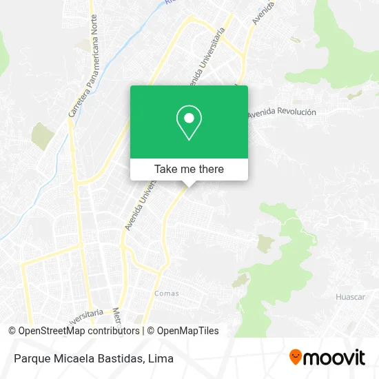 Parque Micaela Bastidas map