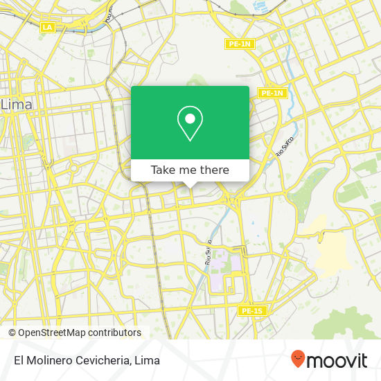 El Molinero Cevicheria map