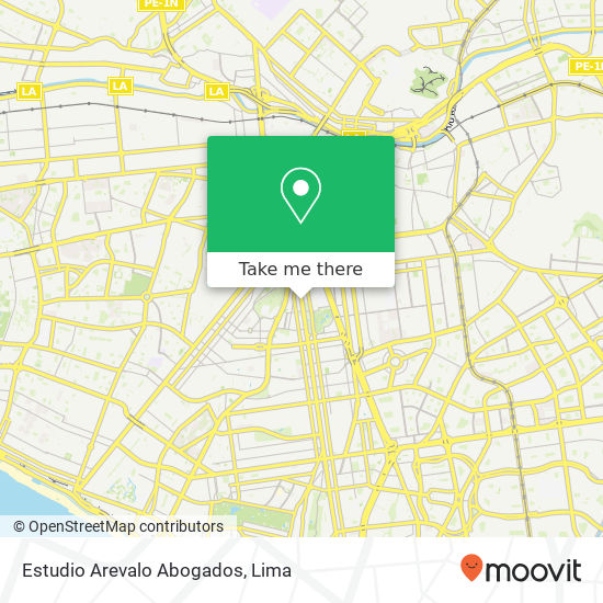 Estudio Arevalo Abogados map