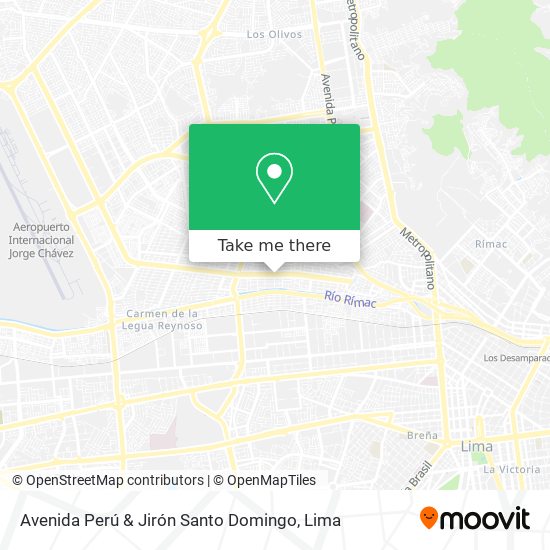 Avenida Perú & Jirón Santo Domingo map