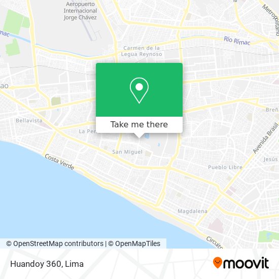 Huandoy 360 map