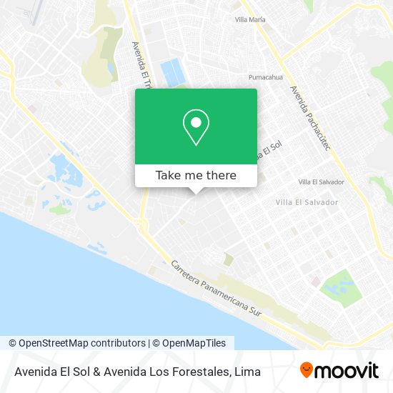 Mapa de Avenida El Sol & Avenida Los Forestales