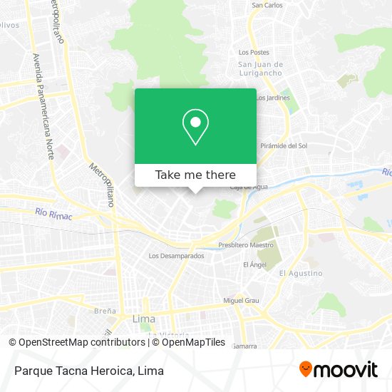 Parque Tacna Heroica map