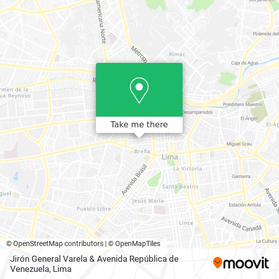 Jirón General Varela & Avenida República de Venezuela map