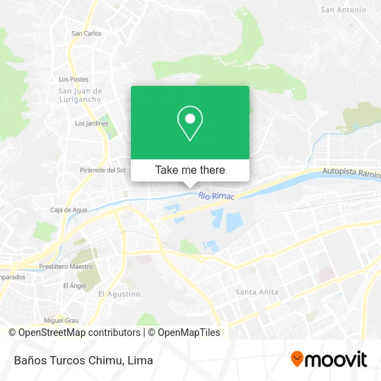 Mapa de Baños Turcos Chimu
