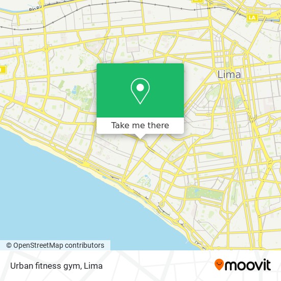 Urban fitness gym map