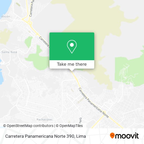 Carretera Panamericana Norte 390 map