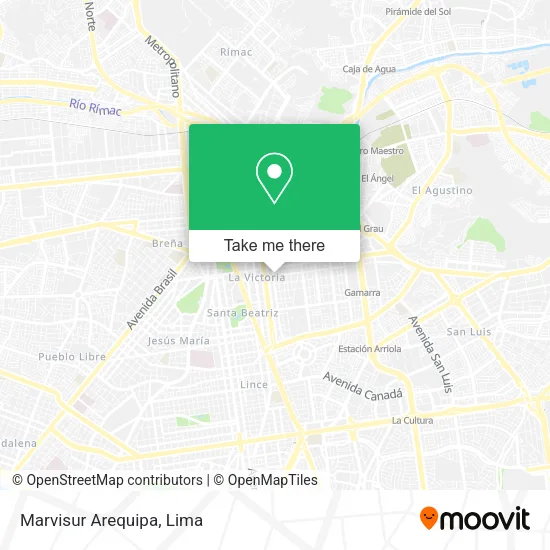 Mapa de Marvisur Arequipa