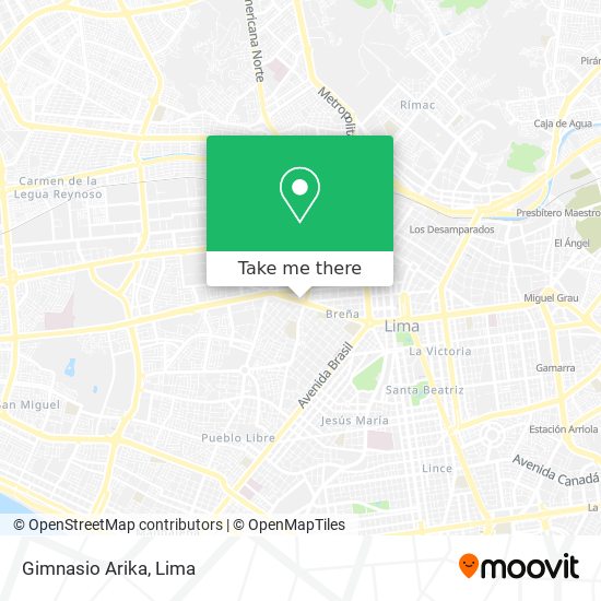 Gimnasio Arika map