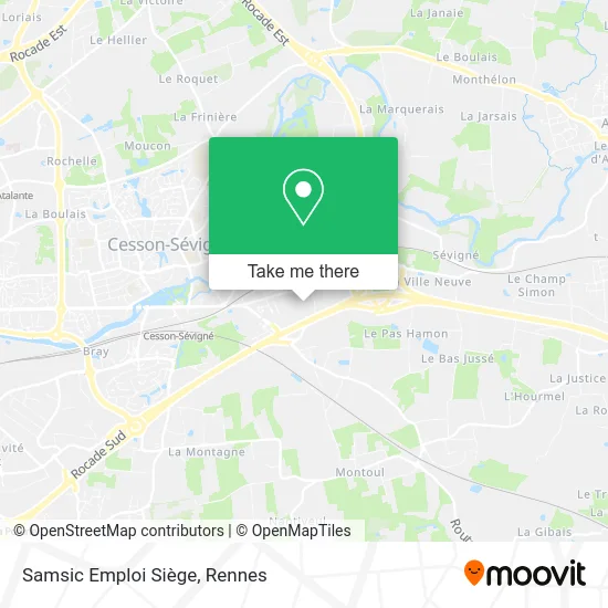 Samsic Emploi Siège map