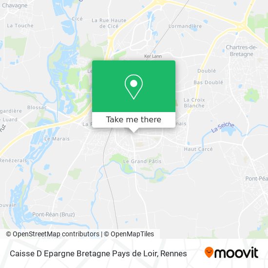 Caisse D Epargne Bretagne Pays de Loir map