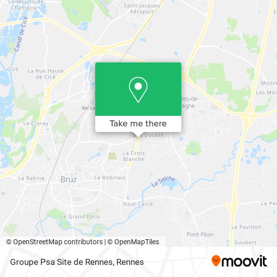 Groupe Psa Site de Rennes map