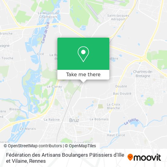 Fédération des Artisans Boulangers Pâtissiers d'Ille et Vilaine map