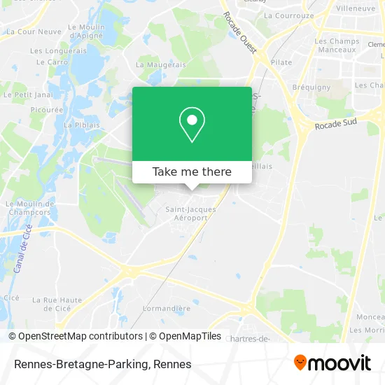 Rennes-Bretagne-Parking map