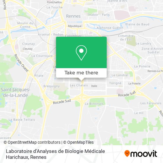 Laboratoire d'Analyses de Biologie Médicale Harichaux map