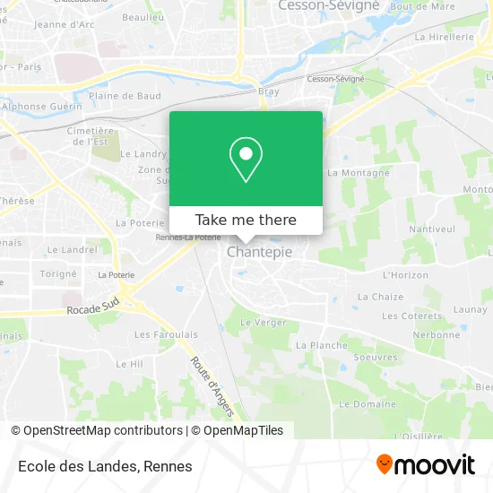 Ecole des Landes map