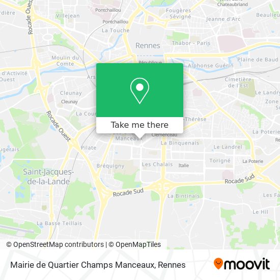 Mapa Mairie de Quartier Champs Manceaux