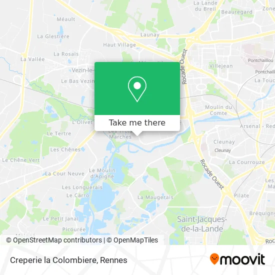 Creperie la Colombiere map