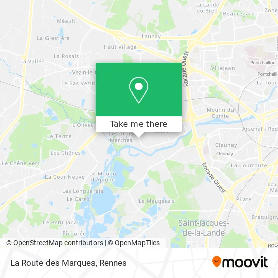 La Route des Marques map