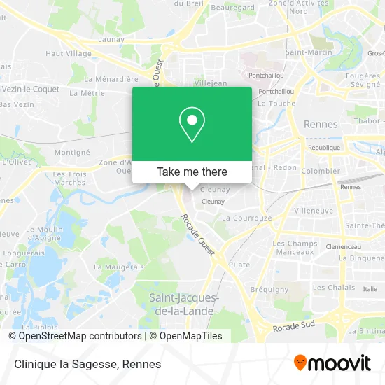 Clinique la Sagesse map
