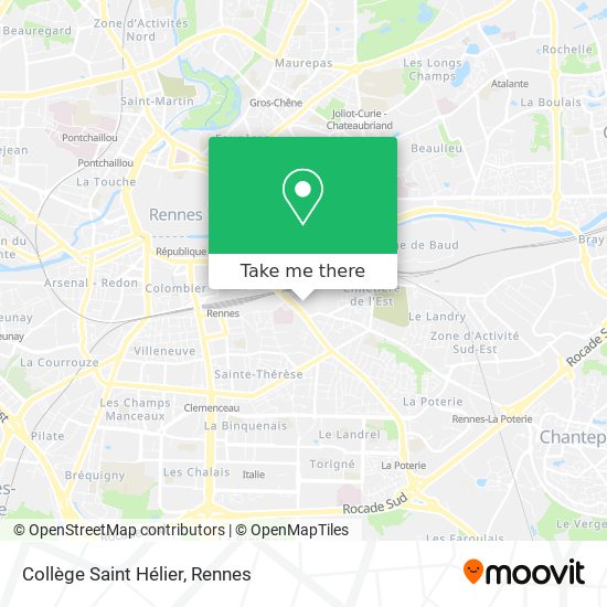 Collège Saint Hélier map