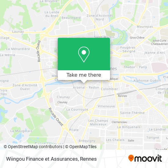 Wiingou Finance et Assurances map